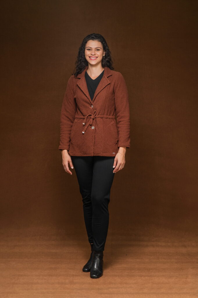 Blazer Soft Jackard Pettenati marrom